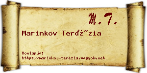 Marinkov Terézia névjegykártya